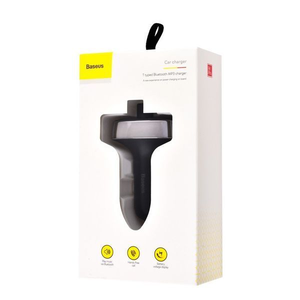 Автомобильная зарядка Baseus Bluetooth FM Launcher 2.4A 2USB (3 цвета) 16407 фото