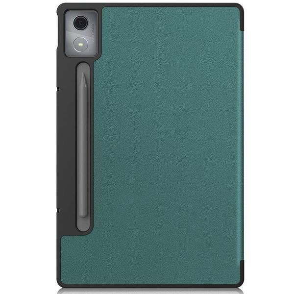 Шкіряний чохол книжка Crazy Horse на планшет Lenovo Idea Tab Pro (12.7")/ темно-зелений 099244 фото