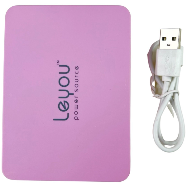 Внешний аккумулятор Power Bank Leyou LY-900 2A 2USB 11200mAh розовый 085283 фото