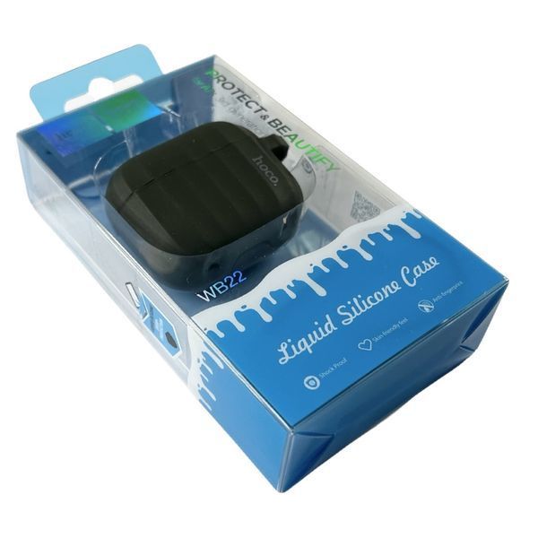 Силіконовий чохол Hoco WB22 для AirPods 3 (2021) (на аїрбос 3) зелений 087557 фото