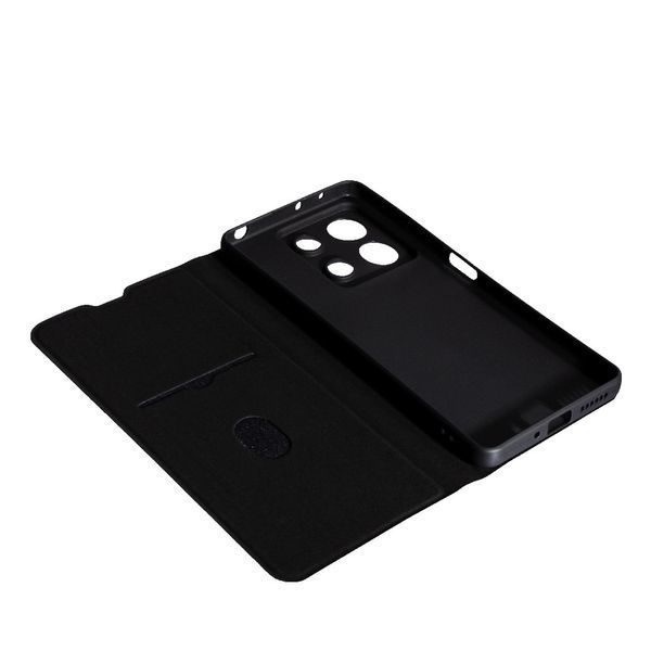 Шкіряний чохол книжка Fibra case на Xiaomi Redmi Note 13 (5G) / червоний 095865 фото