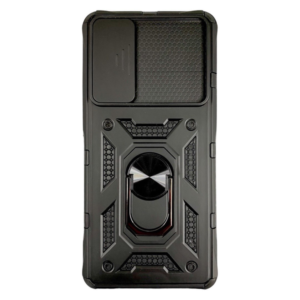 PC + TPU чехол Camshield armor для Samsung Galaxy S20 FE / чорний 084491 фото