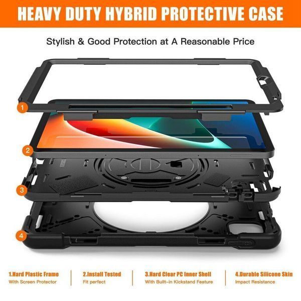 Чехол Carbon Armor Cross на Xiaomi Mi Pad 5 черный 095493 фото