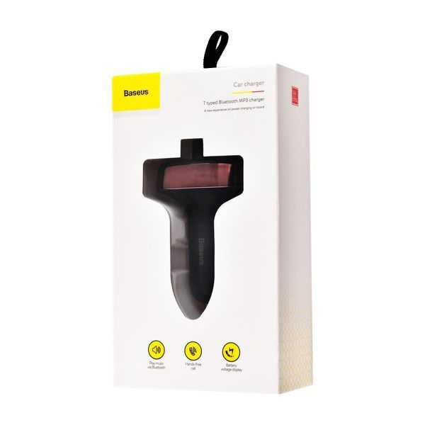 Автомобильная зарядка Baseus Bluetooth FM Launcher 2.4A 2USB (3 цвета) 16407 фото