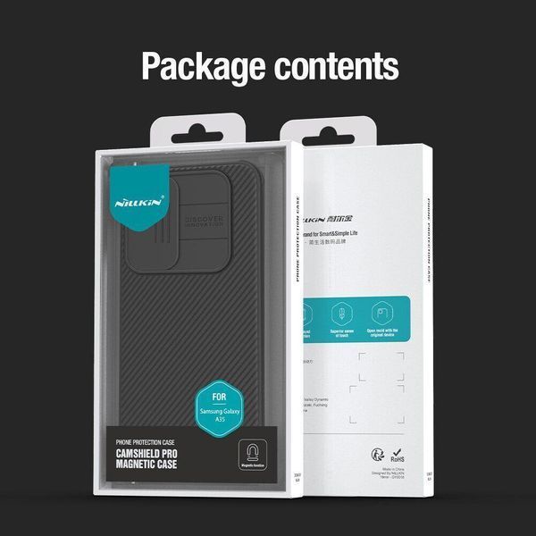 Чохол CamShield Pro Case Nillkin на Samsung Galaxy A35 / чорний 097746 фото