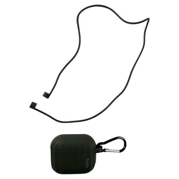 Силіконовий чохол Hoco WB22 для AirPods 3 (2021) (на аїрбос 3) зелений 087557 фото