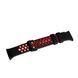 Ремінець браслет Perforation на Xiaomi Mi Smart Band 7 Pro Black and Red 91027 фото 1