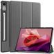 Шкіряний чохол книжка Crazy Horse для Lenovo Tab P12 (12.7") / сірий 093862 фото 1
