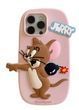 Силіконовий 3D чохол Friends Tom & Jerrie для iPhone 15 Pro Max / рожевий