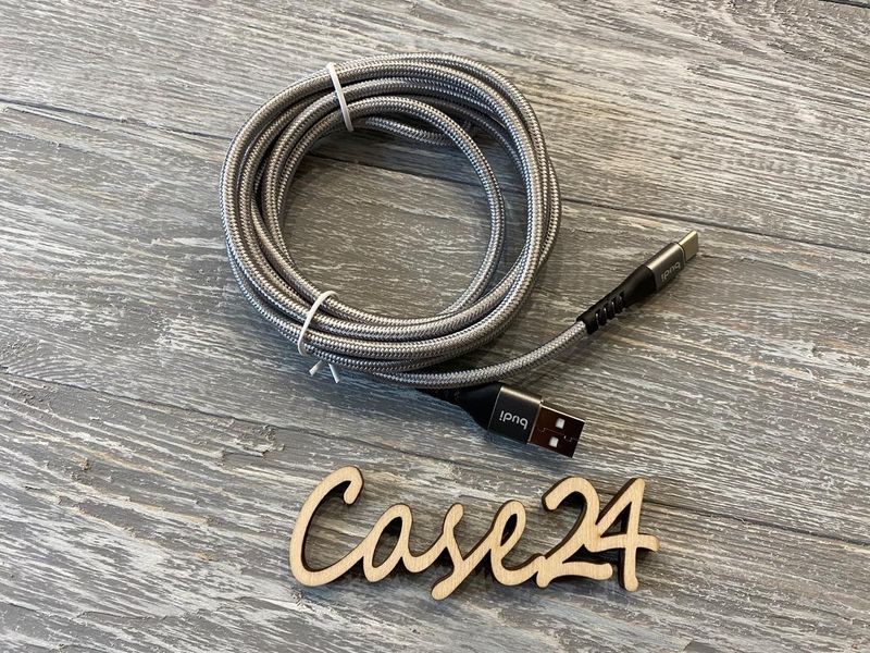 USB кабель Budi на micro-USB (2.4 А) 2m 81848 фото