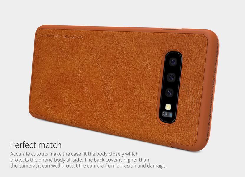 Шкіряний чохол Nillkin Qin для Samsung Galaxy S10 (4 кольори) 054960 фото