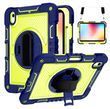 PC + TPU чохол Carbon Armor Cover Tablet на Samsung Galaxy Tab S10 FE (10.9") / синій + зелений 202919 фото