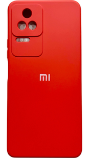 Чехол силиконовый Soft touch для Xiaomi Poco F4 (на поко ф4) красный 086431 фото