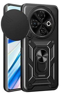 PC + TPU чохол Camshield Armor для Tecno Spark 30C / чорний 098035 фото