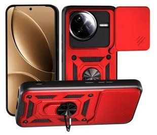 PC + TPU чохол Camshield Armor для Poco F7 Pro / червоний 203431 фото