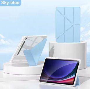 Чехол книжка Transparent Origami на Samsung Galaxy Tab S11 (11") / голубой 100691 фото