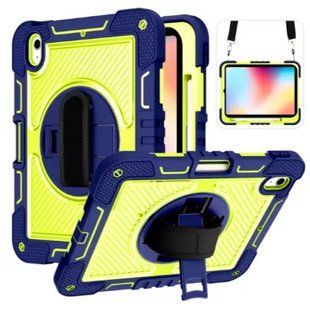 PC + TPU чохол Carbon Armor Cover Tablet на Samsung Galaxy Tab S10 FE (10.9") / синій + зелений 202919 фото