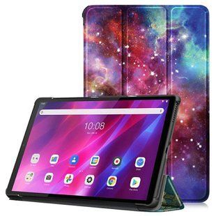 Кожаный чехол книжка Crazy Horse для Lenovo Tab K10 космос 095657 фото