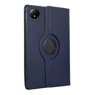 Кожаный чехол книжка 360 на Xiaomi Redmi Pad SE 8.7" / синий 097561 фото