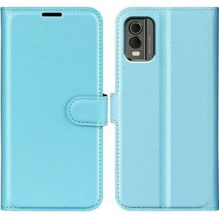 Чехол книжка Lichee для Nokia C32 голубой 89910 фото