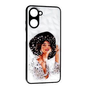 TPU чехол New Prisma для Realme 10 Girl in a hat 88756 фото