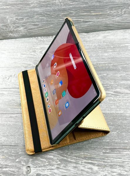 Шкіряний чохол-книжка на Xiaomi Redmi Pad SE (11") / золотистий 093397 фото