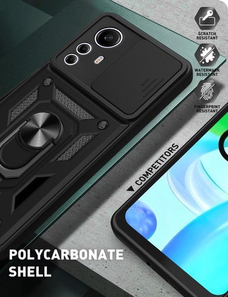 PC + TPU чехол Camshield armor для Xiaomi Redmi Note 12S / серебристый 089407 фото
