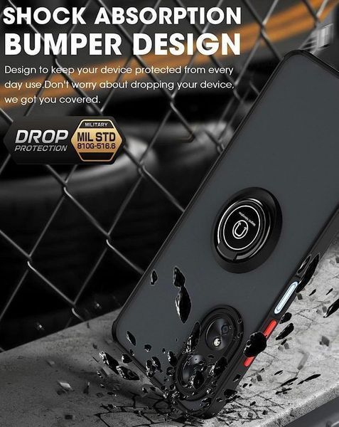 TPU чохол накладка Matte Ring Magnit для OPPO A58 4G темно-зелений 094857 фото