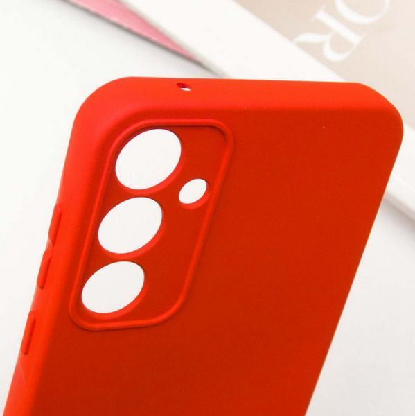 Чохол накладка TPU Liquid Silk для Samsung Galaxy S24 FE / червоний 201169 фото