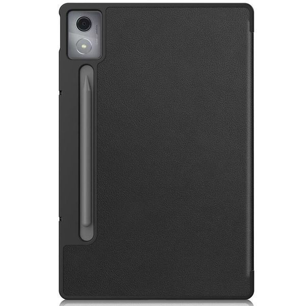 Шкіряний чохол книжка Crazy Horse на планшет Lenovo Xiaoxin Pad Pro (12.7") 2025 / чорний 202567 фото