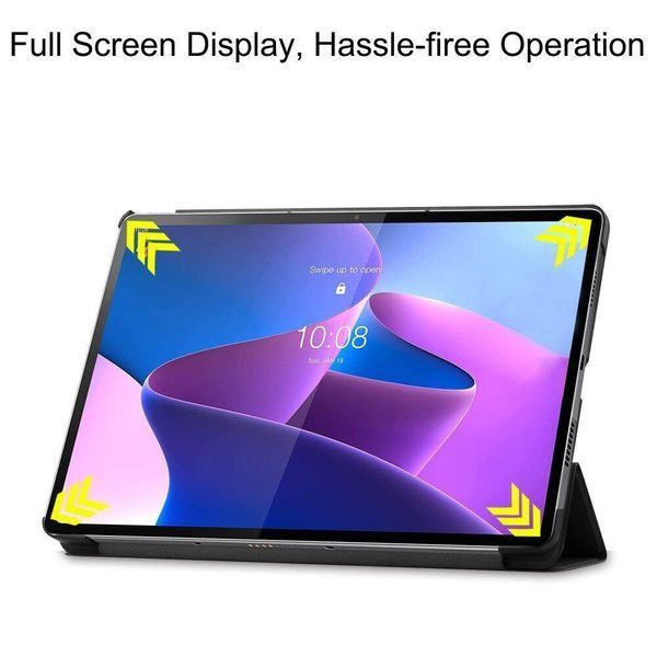 Шкіряний чохол книжка Crazy Horse для Lenovo Tab P12 Pro (12.6") / червоний 093857 фото