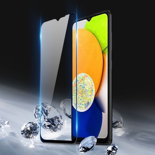Захисне скло на Samsung Galaxy A03 / чорне 087134 фото