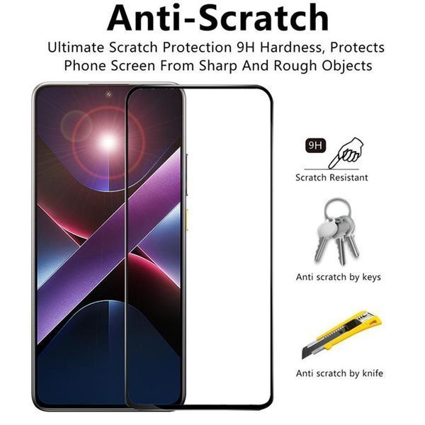 Защитное стекло для Poco X7 / черный 098582 фото