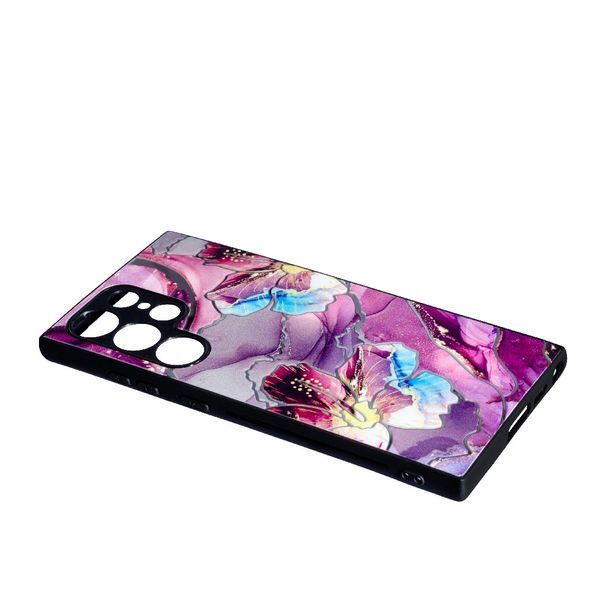TPU чохол Marble Ultraviolet для Samsung Galaxy S23 Ultra Dark Purple 088606 фото