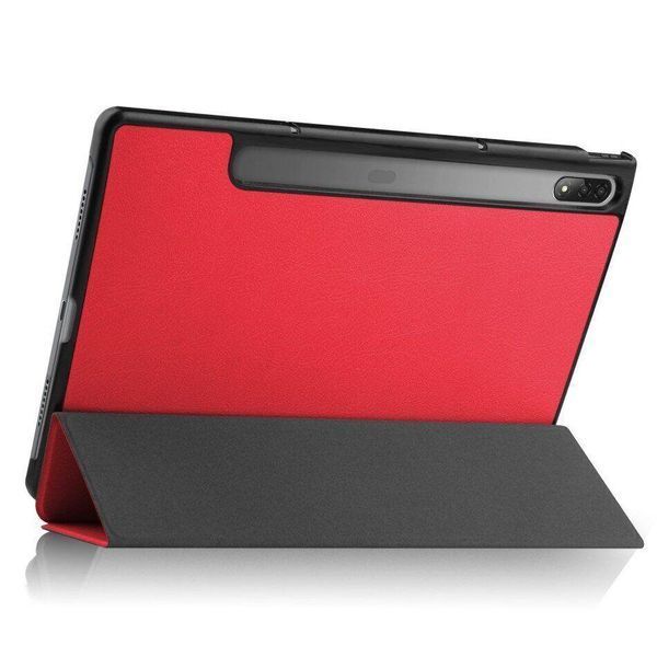 Шкіряний чохол книжка Crazy Horse для Lenovo Tab P12 Pro (12.6") / червоний 093857 фото