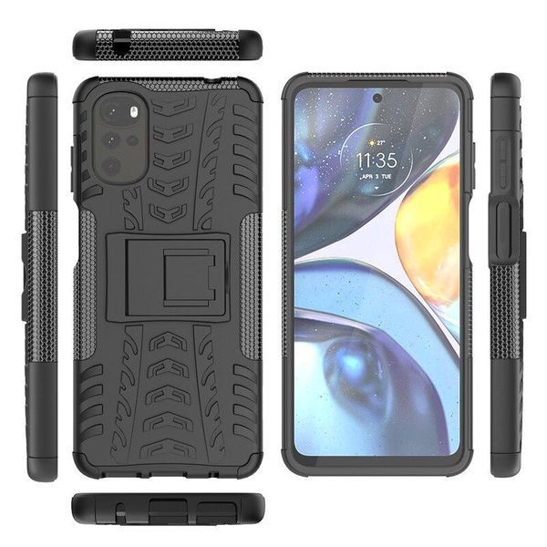 PC + TPU чохол Armor на Motorola G22 рожевий 89508 фото