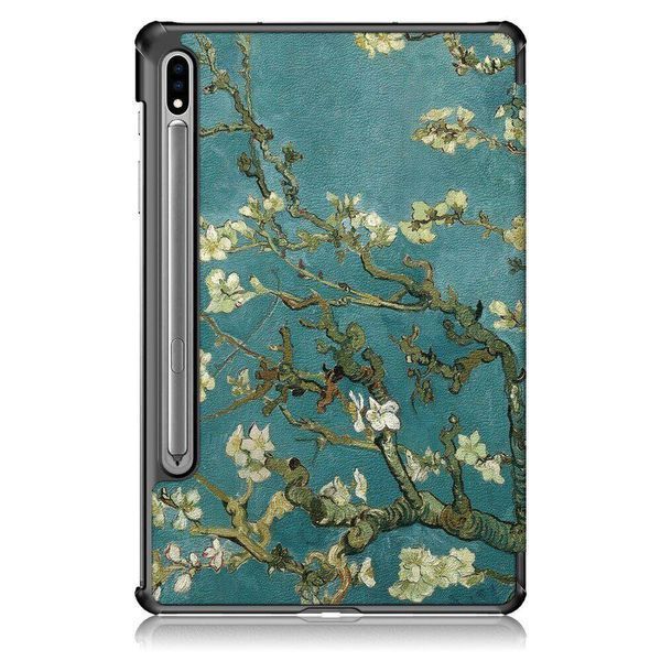 Чохол книжка Crazy Horse для Samsung Galaxy Tab S8 Plus / Tab S7 FE (12.4") / flowers 093932 фото