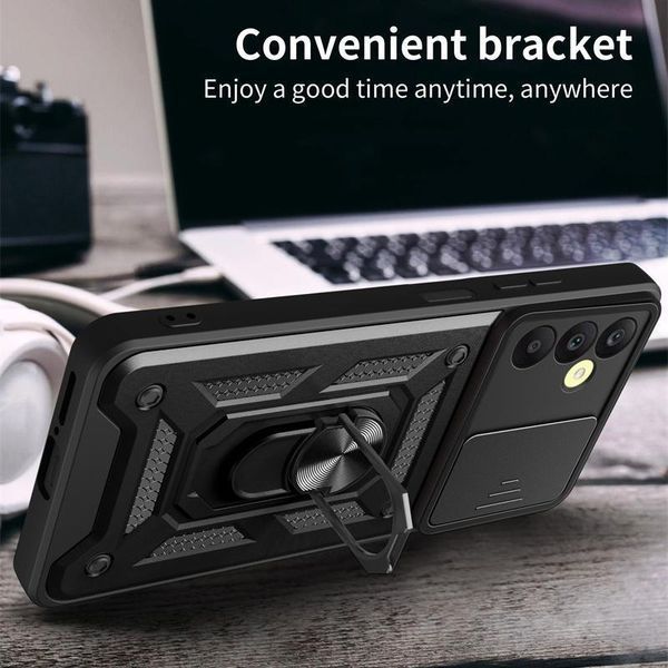 PC + TPU чохол Camshield Armor для Samsung Galaxy M35 (5G) / синій 097656 фото