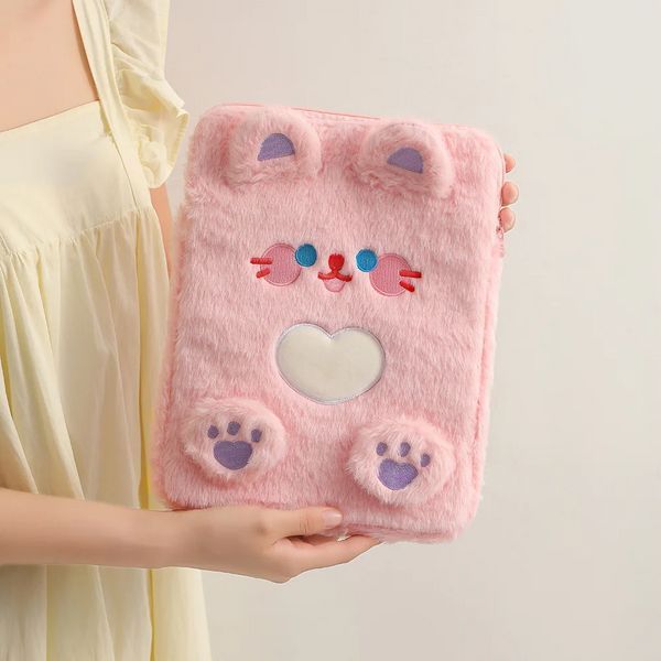Чохол-сумка Fluffy bag на планшет Lenovo Xiaoxin Pad 2024 (11")/Cat pink 099643 фото