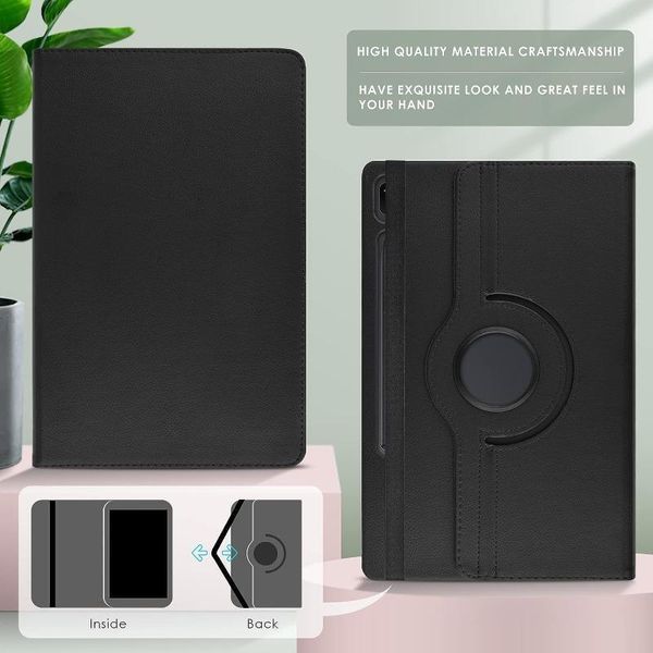 Шкіряний чохол-книжка 360 для Samsung Galaxy Tab S10 FE Plus (13.1")/коричневий 100018 фото