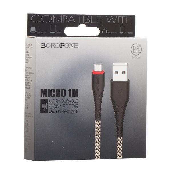 Кабель USB Borofone BX10 Micro (1 колір) 16774 фото