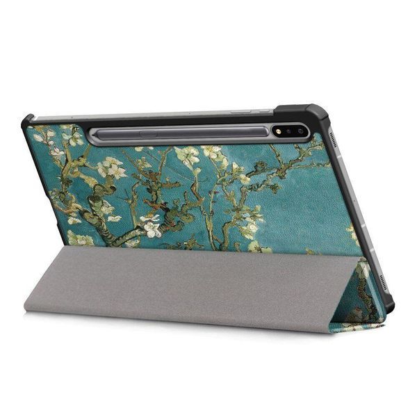Чохол книжка Crazy Horse для Samsung Galaxy Tab S8 Plus / Tab S7 FE (12.4") / flowers 093932 фото