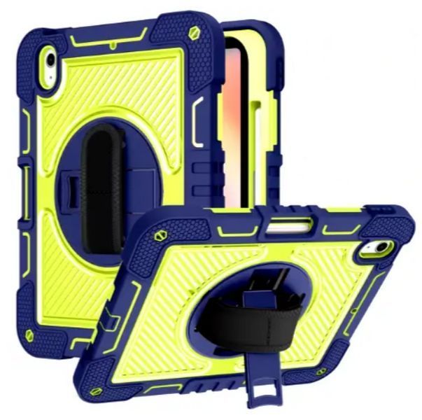 PC + TPU чохол Carbon Armor Cover Tablet на Samsung Galaxy Tab S10 FE (10.9") / синій + зелений 202919 фото