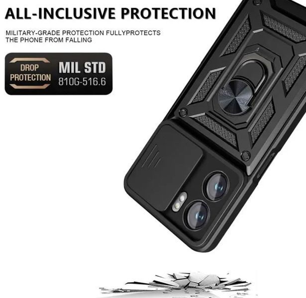PC + TPU чехол Camshield Armor для OPPO A6X / черный 100957 фото