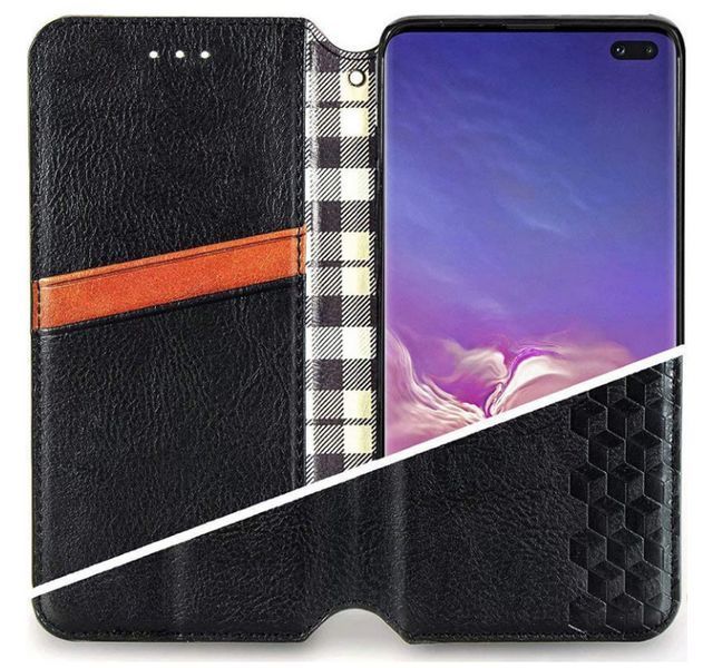 Шкіряний чохол книжка Cubic для Samsung Galaxy A07 (A075) / чорний 203354 фото