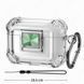 Чохол Transparent with lock для AirPods Pro 2 прозорий із зеленим замком 090238 фото 1