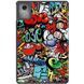 Кожаный чехол книжка Crazy Horse для Lenovo Tab K11 Plus (11.45") / graffiti 097432 фото 2