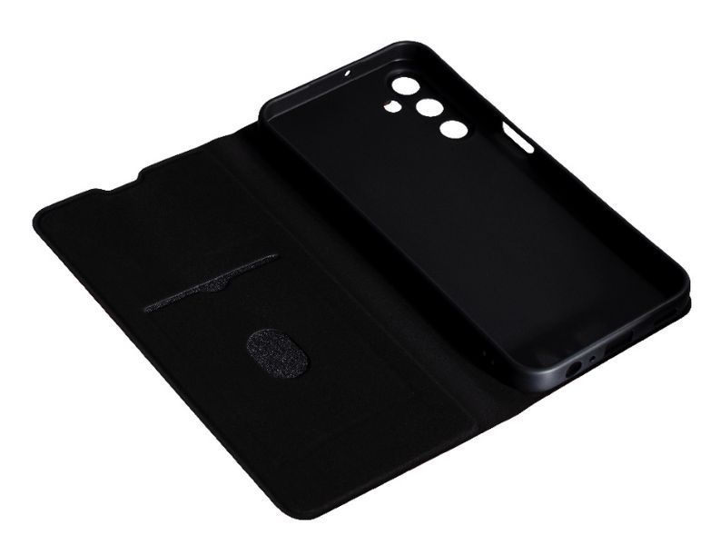 Шкіряний чохол-книжка Fibra case на Samsung Galaxy A25 / сірий 095811 фото
