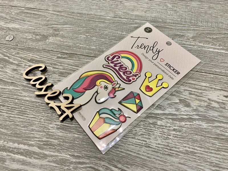 Набір декоративних наклейок Trendy Sticker (100 на 124 мм) 17402 фото