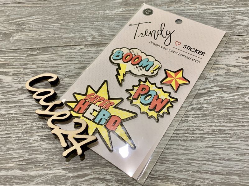 Набір декоративних наклейок Trendy Sticker (100 на 124 мм) 17402 фото